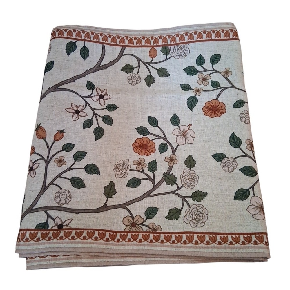 Designer Linen Fall Thanksgiving Floral Rectangular Table Runner 17"x118"